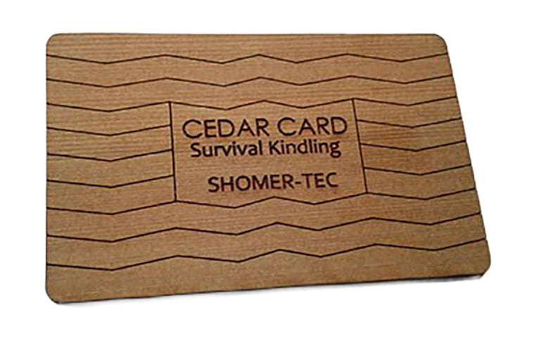 Fire Cards – Cedar or Magnesium Survival Tinder Emergency Fire Starting Cards