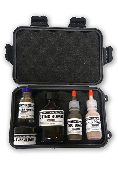 Action Pack Panic Powder Stink Bomb Doo Drops Purple Rain Hellfire and Brimstone