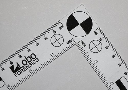 Fractional Bureau Scale for Measuring and Forensic Photography Designed in USA