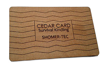 Fire Cards – Cedar or Magnesium Survival Tinder Emergency Fire Starting Cards