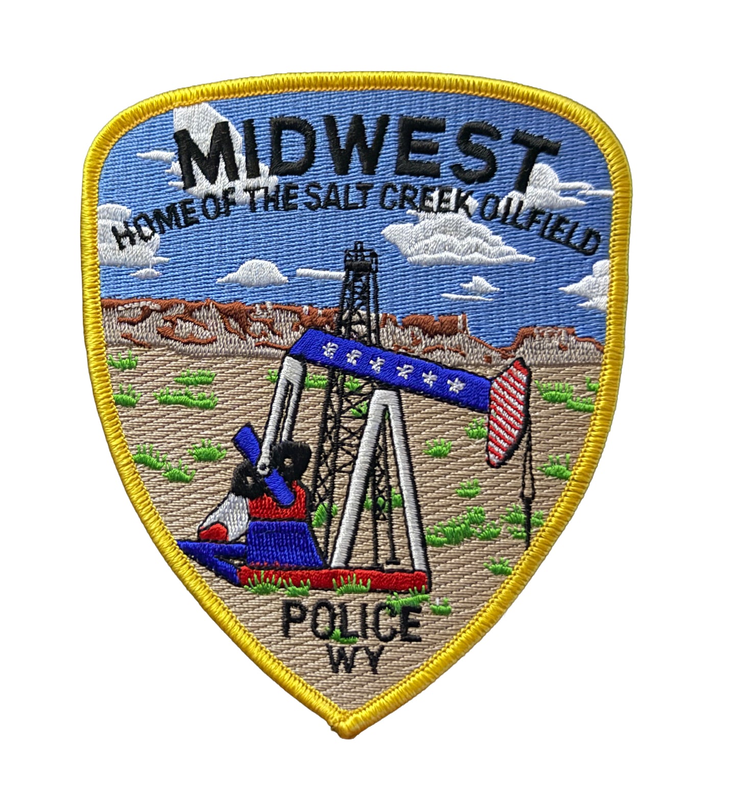 Midwest Wyoming WY Police Patch Collectible Unused Brand New