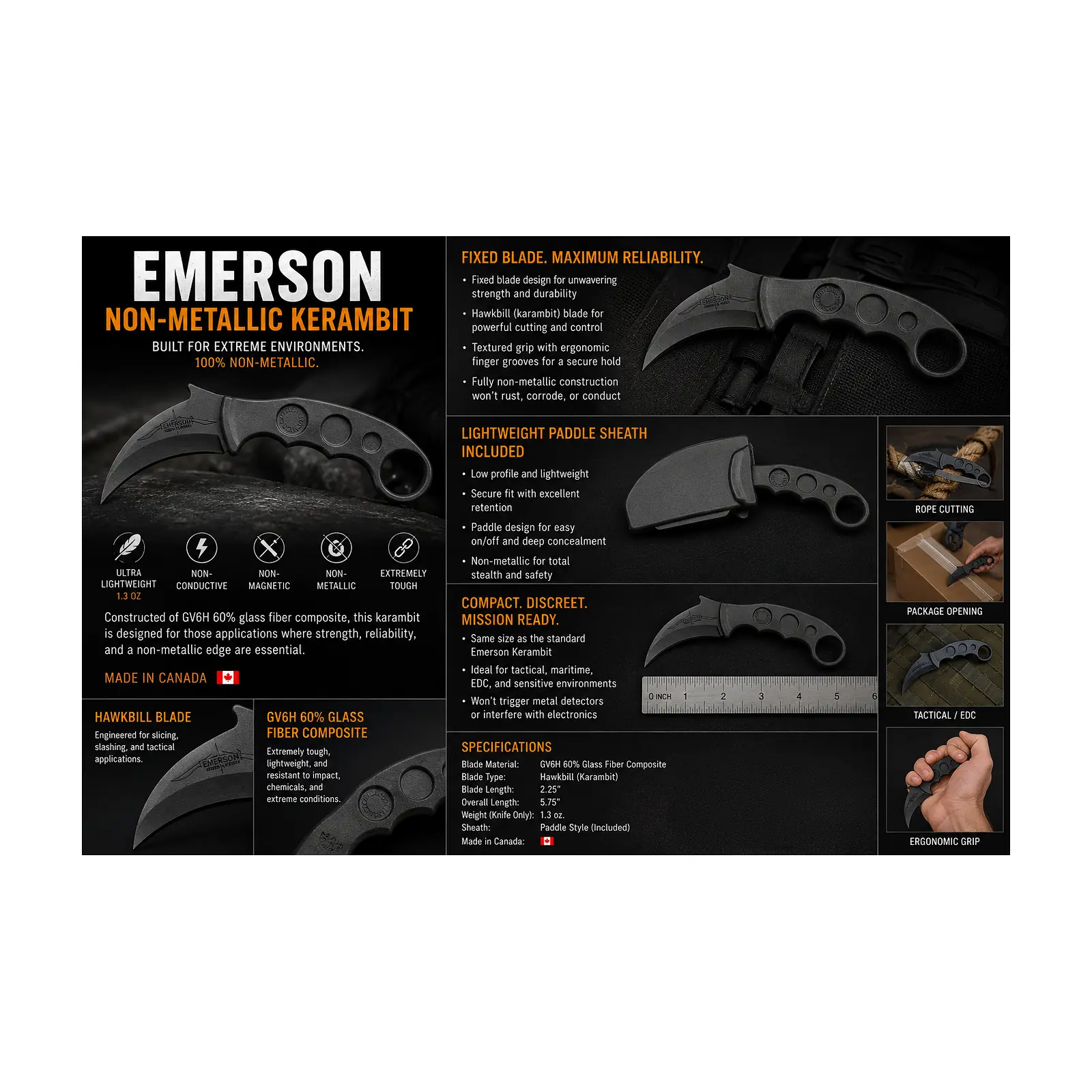 Emerson Non-Metallic Kerambit