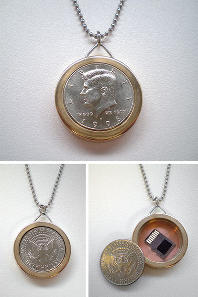 Pendant Safe – Half-Dollar Storage Necklace